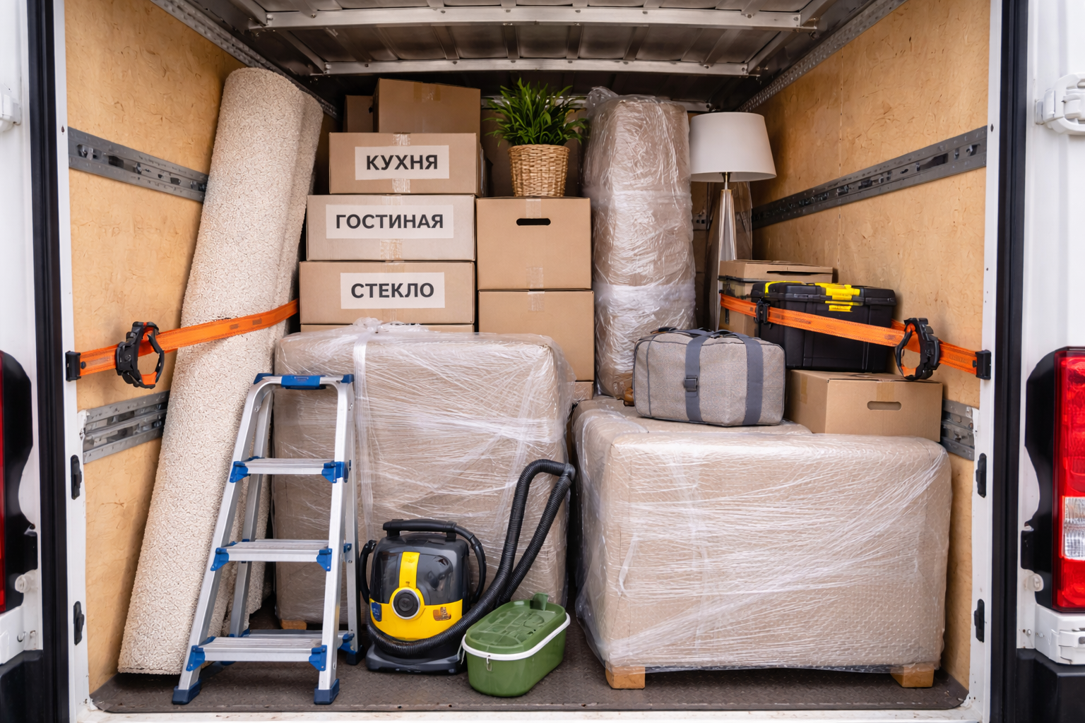 Перевозка вещей на специализированном автомобиле
