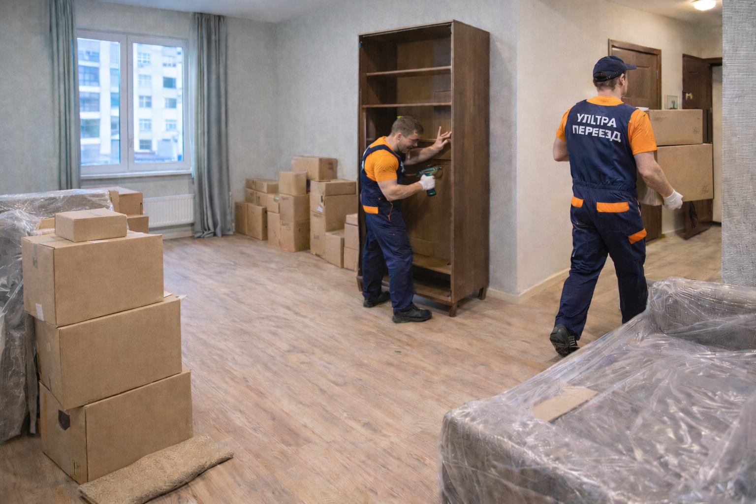 Бригада Ультра Переезд — слаженная командная работа