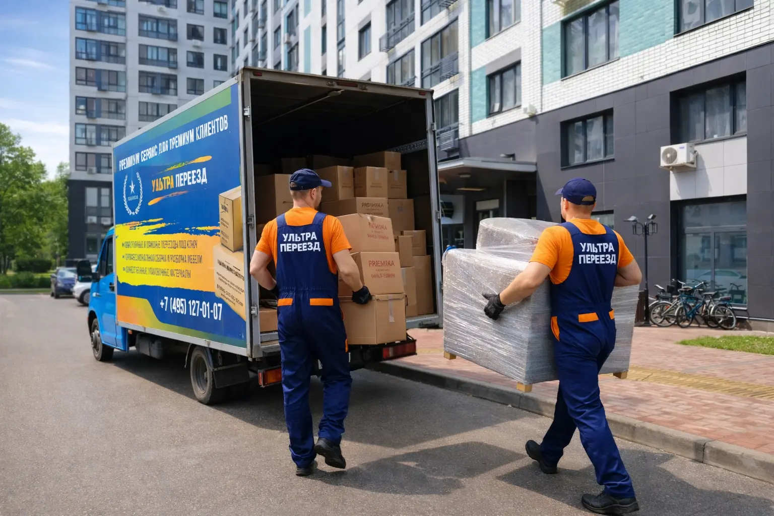 Вынос коробок с вещами из квартиры