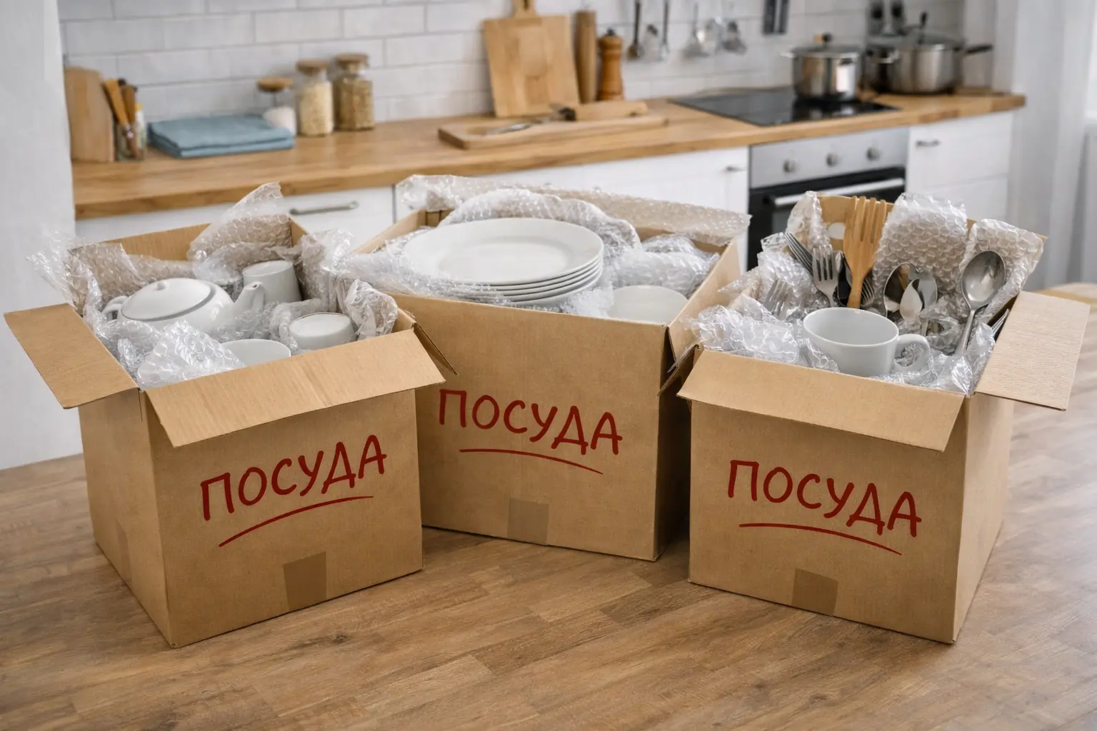 Занос вещей в новую квартиру