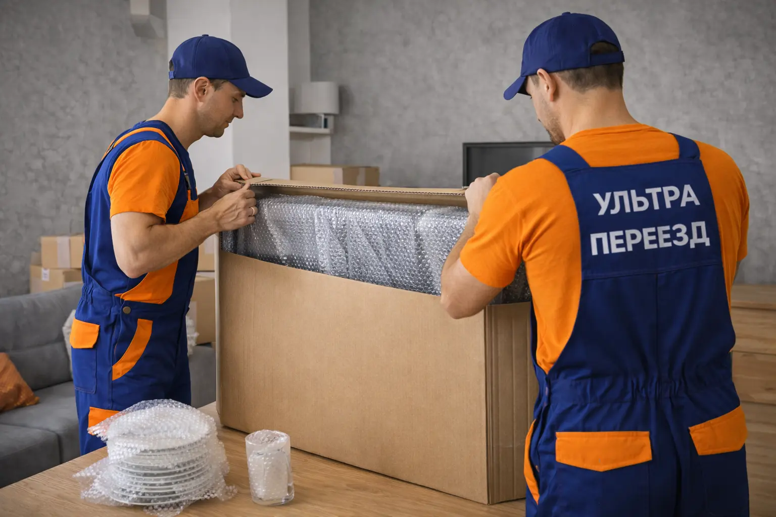 Упаковка мебели