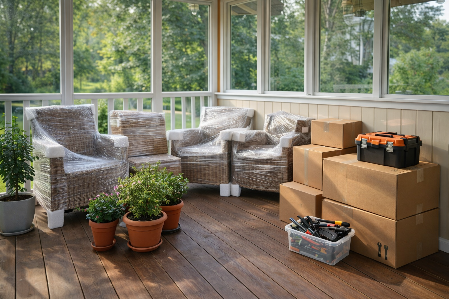 Вынос мебели из квартиры для дачного переезда