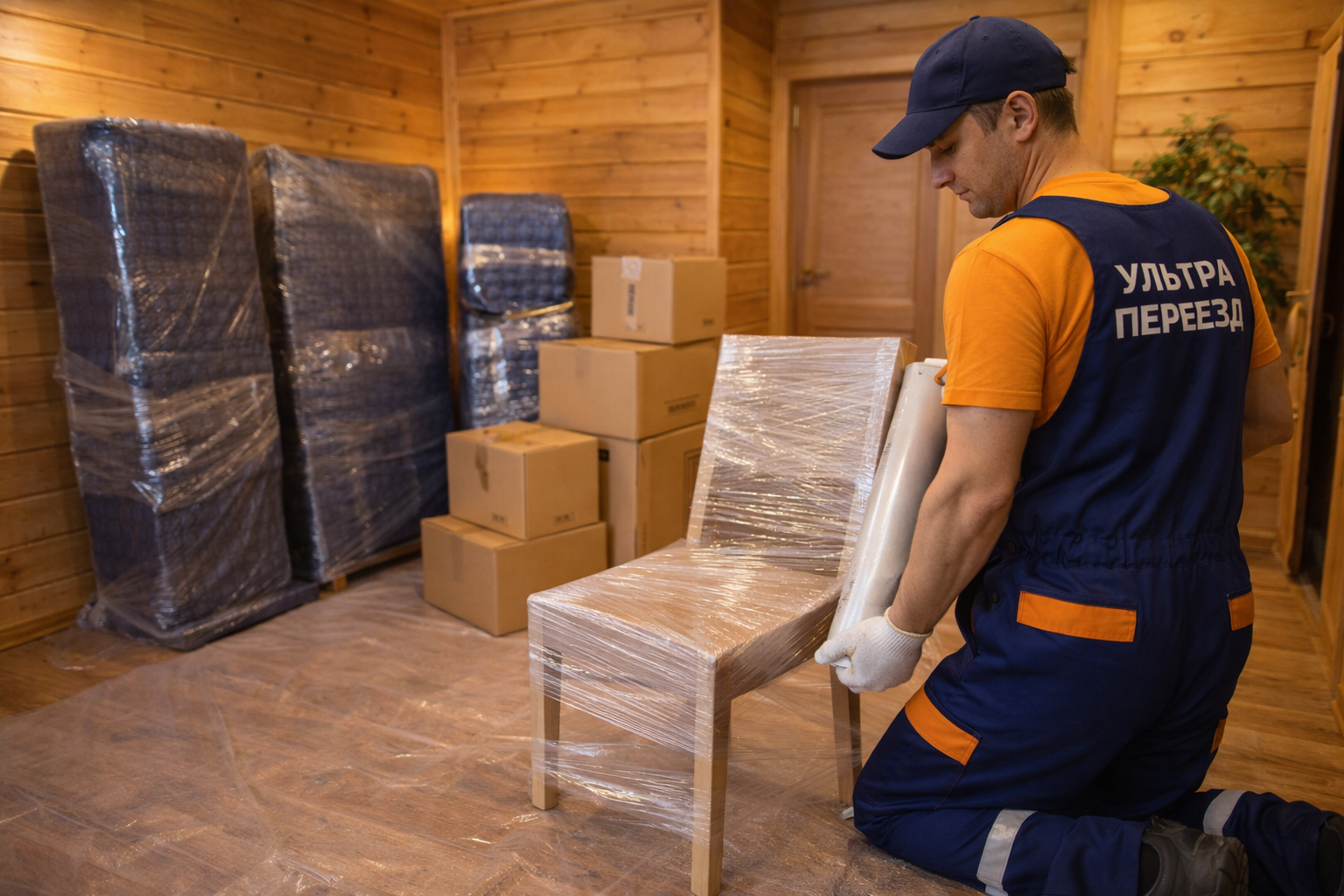 Упаковка мебели и вещей для дачного переезда