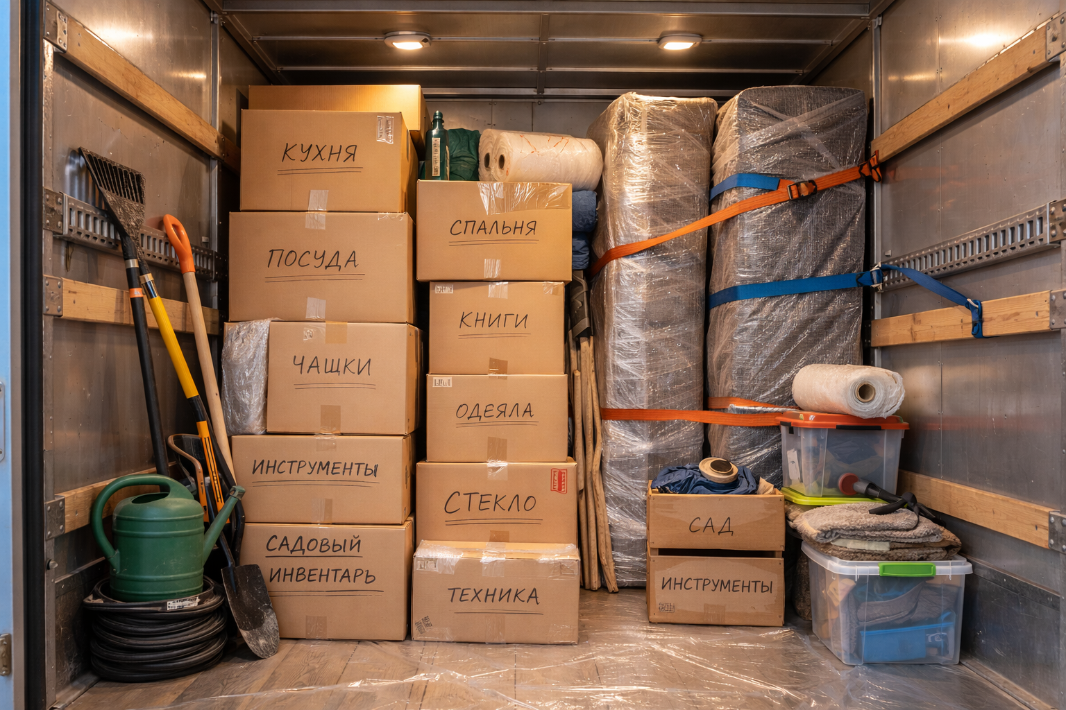 Перевозка вещей на дачу на специализированном автомобиле